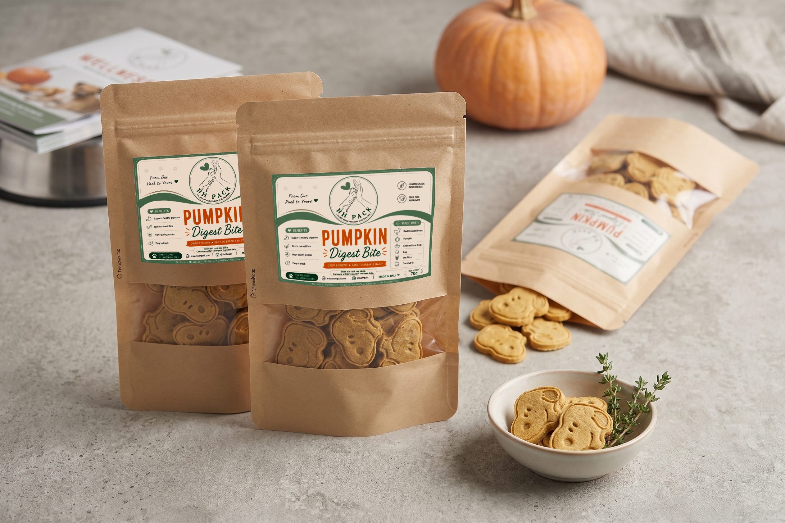Pumpkin Digestive Bites